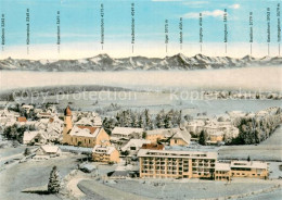 73766738 Hoechenschwand Panorama Hochschwarzwald Mit Alpenkette Winterlandschaft - Höchenschwand