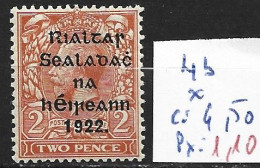 IRLANDE 4b * Côte 4.50 € - Unused Stamps