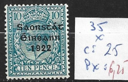 IRLANDE 35 * Côte 25 € - Unused Stamps