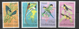 THAILANDE     OISEAUX    Cat Yt  N° 721 à 724     **  MNH - Collections, Lots & Séries