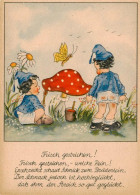 73925577 Zwerge_Dwarfs_Nains Kinder Schmeterling Pilz  - Märchen, Sagen & Legenden