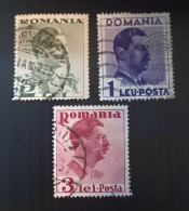 Roumanie 1934 -1940 King Carol II - Gravure: Stampatore: Fabrica De Timbre, Bucharest - Usati