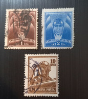 Roumanie 1932 National Fund For Aviation - Aviator - Inscription "TIMBRUL AVIATIEI"&  1955 Professions - Used Stamps