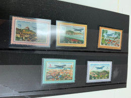 Macau Stamp LH Air Mail Earlier Plane Landscape - Neufs