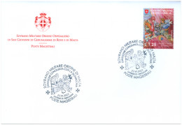 SMOM Order Of Malta 2023 Help For Ukraine Joint Issue With Slovakia FDC - Militaria