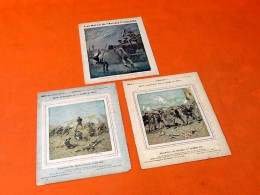 3 Protège-cahiers Anciens Les Héros De L' Armée Française, Récits Patriotiques Sur La Guerre De 1870-71 - Coberturas De Libros