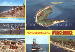 71811070 Wangerooge Nordseebad Fliegeraufnahme Segelboot Strand  Wangerooge - Wangerooge