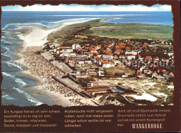 71811035 Wangerooge Nordseebad Fliegeraufnahme Gedicht Wangerooge - Wangerooge