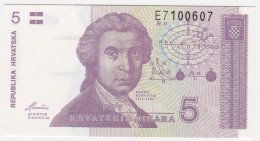 Croatia P 17 - 5 Dinara 8.10.1991 - UNC - Croatia