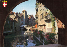 FRANCE - Annecy - Les Vieux Quartiers - Quais Fleuris Au Bord Du Thiou - Carte Postale - Annecy