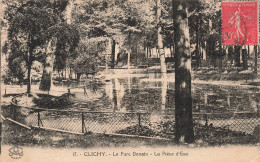 FRANCE - Clichy - Le Parc Denain - La Pièce D'Eau - Carte Postale Ancienne - Clichy