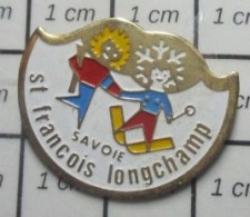 615E Pin's Pins / Beau Et Rare / VILLES / SKI NEIGE MONTAGNE SAVOIE ST FRANCOIS LONGCHAMP - Volkswagen