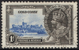 GOLD COAST 1935 KGV 1d Ultramarine & Grey-Black SG113 Used - Côte D'Or (...-1957)