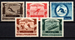 1951 - Romania 1135/39 Giochi Universitari    ----- - Neufs