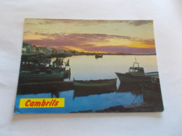 CAMBRILS TARRAGONA ( ESPANA ESPAGNE )  EL PUERTO  COUCHER DE SOLEIL BATEAUX DE PECHE FLAMME BAGNOLS SUR CEZE - Tarragona