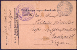 AUSTRIA - K.u.K. FELDPOSTAMT MARINE MUNITIONSETABLISSEMENT  POLA  PULA  - 1915 - WW1