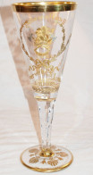 Très Grand Verre Haut De 33 Cm !  En Cristal De Saint Louis  - Verre D'honneur SAPEURS POMPIERS 1909 - Glas & Kristall