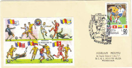 COV 993 - 111 FOOTBALL World Cup Los Angeles, ROMANIA-SWEDEN, Romania - Cover - Used - 1994 - 1994 – États-Unis