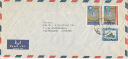 Jordan Air Mail Cover Sent To Denmark 8-10-1966 - Jordanie