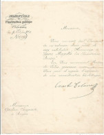 Russie Arménie Russia Armenia Autographe Lettre Signée Ivan Davidovich Delianov 1896 Homme D'état / Ministre - Personajes Historicos