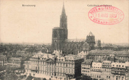 FRANCE - Strasbourg - Cathédrale Et Château - Carte Postale Ancienne - Strasbourg