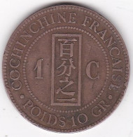 Cochinchine Française. 1 Centième 1879 A , En Bronze , Lec# 12 - Cochinchina 