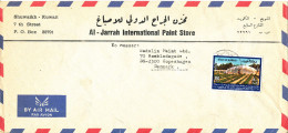 Kuwait Air Mail Cover Sent To Denmark Single Franked - Kuwait