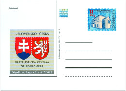 CDV 221 Slovakia Nitrafila Exhibition 2013 Heraldic Lion - Postales