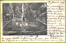 Af1327 - BOLIVIA - Vintage Postcard -  La Paz - El Prado - 1909 - Bolivie