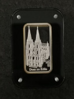 LINGOT ARGENT 999 1/2 ONCE DEGUSSA CATHEDRALE DE COLOGNE ALLEMAGNE / SILVER - Colecciones