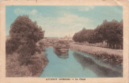 FRANCE - Attigny - Le Canal - Bateau - Carte Postale Ancienne - Attigny