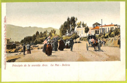 Af1339 - BOLIVIA - Vintage Postcard -  La Paz - Principio De La Avenida Arce - Bolivie