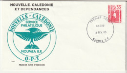 NOUVELLE CALÉDONIE  - FDC - 1985 - FDC