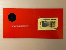 Mint Singapore Telecom GPT Phonecard - Phonecard Exhibition 1994, Set Of 1 Mint Card With Folder - Singapour