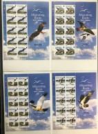Alderney 2002 Migrating Birds 1 Raptors ~ MNH 6 Sheetlets ~ Falcon, Merlin, Buzzard - Alderney