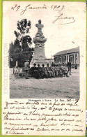 Af1342 - BOLIVIA - Vintage Postcard -  La Paz - Monumento A Sucre - 1909 - Bolivie