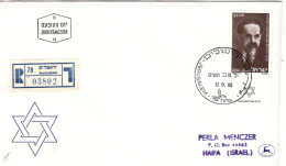 Israël - Lettre Recom De 1980 - Oblit Jerusalem - Exp Vers Haifa - - Brieven En Documenten