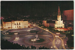 Lourenco Marques - Praca Mauzinho De Albuquerque, Vista Nocturna - (Mozambique) - Mozambico