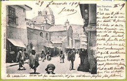 Af1352 - BOLIVIA - Vintage Postcard -  La Paz - San Francisco - 1909 - Bolivie