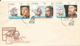 Cuba FDC Genova '92 Christoffer Columbo With Cachet Not Complete - FDC