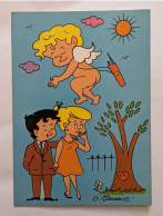 CP - Illustrateur G Meunier - Édition Borde - Couple - Ange - Cupidon - Nº722 - Meunier, G.