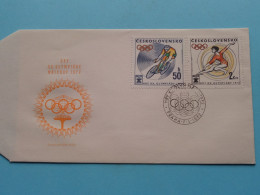 HRY XX OLYMPIADY MNICHOV 1972 ( Ceskoslovensko ) Praha 7-4-1972 ( See / Voir SCAN ) ! - FDC