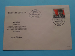 Kämpft Um Den Zusammenschluss Aller FRIEDLIEBENDEN Kräfte - Ernst Thälmann ( III/18/97 ) 16-4-1956 ( See / Voir SCAN ) ! - 1948-1970