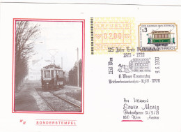 TRAMWAYS SCHOTTENRING-HERNALS STAMPS ON COVERS 1990  AUSTRIA - Tranvías