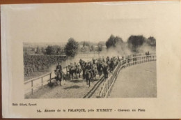 MILITARIA, 24, CPA, EYMET Annexe De La Palanque, Chevaux En Piste, éd Gillet, CM à Un Soldat Du 248 é RI, 19 è Cie - Eymet