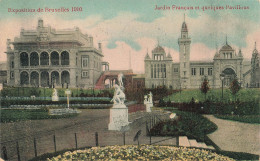 BELGIQUE - Exposition De Bruxelles 1910 - Jardin Français Et Quelques Pavillons - Animé - Carte Postale Ancienne - Wereldtentoonstellingen