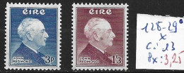 IRLANDE 128-29 * Côte 13 € - Unused Stamps