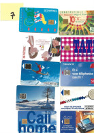 LOT DE 10 TELECARTES DE FRANCE DIFFERENTE VOIR SCAN POUR ETAT - Lots - Collections