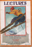 JEUX OLYMPIQUES 1924  - CHAMONIX - REVUE - LECTURE POUR TOUS - FEVRIER 1924 - - Autres & Non Classés