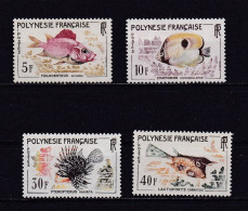 POLYNESIE 1962 TIMBRE N°18/21 NEUF** POISSONS - Unused Stamps